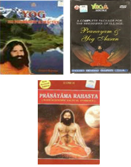 New DVD (in English & Hindi both in one DVD) + Pranayama + Yog Its Philosophy Book  in english
